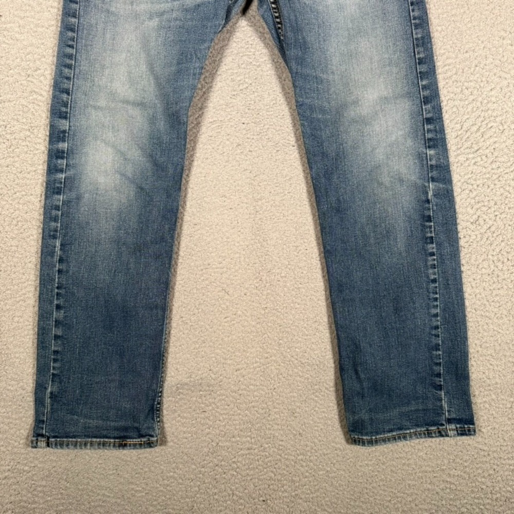 Levis Jeans Mens 30x28 Blue S51 Straight Fit Denim Casual Preppy Workwear Logo - Picture 3 of 12